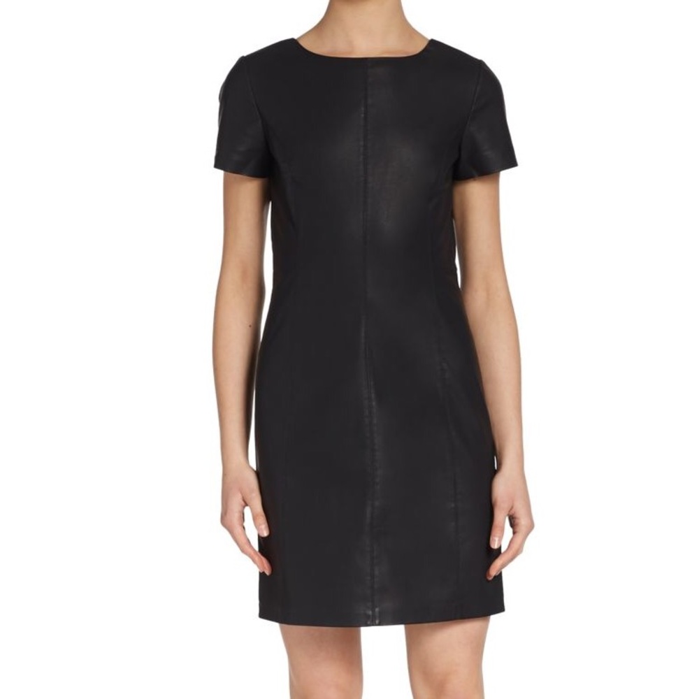 Size 4 Faux Leather Dress